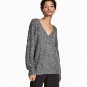 EUC Charcoal Gray H&M V-neck Sweater